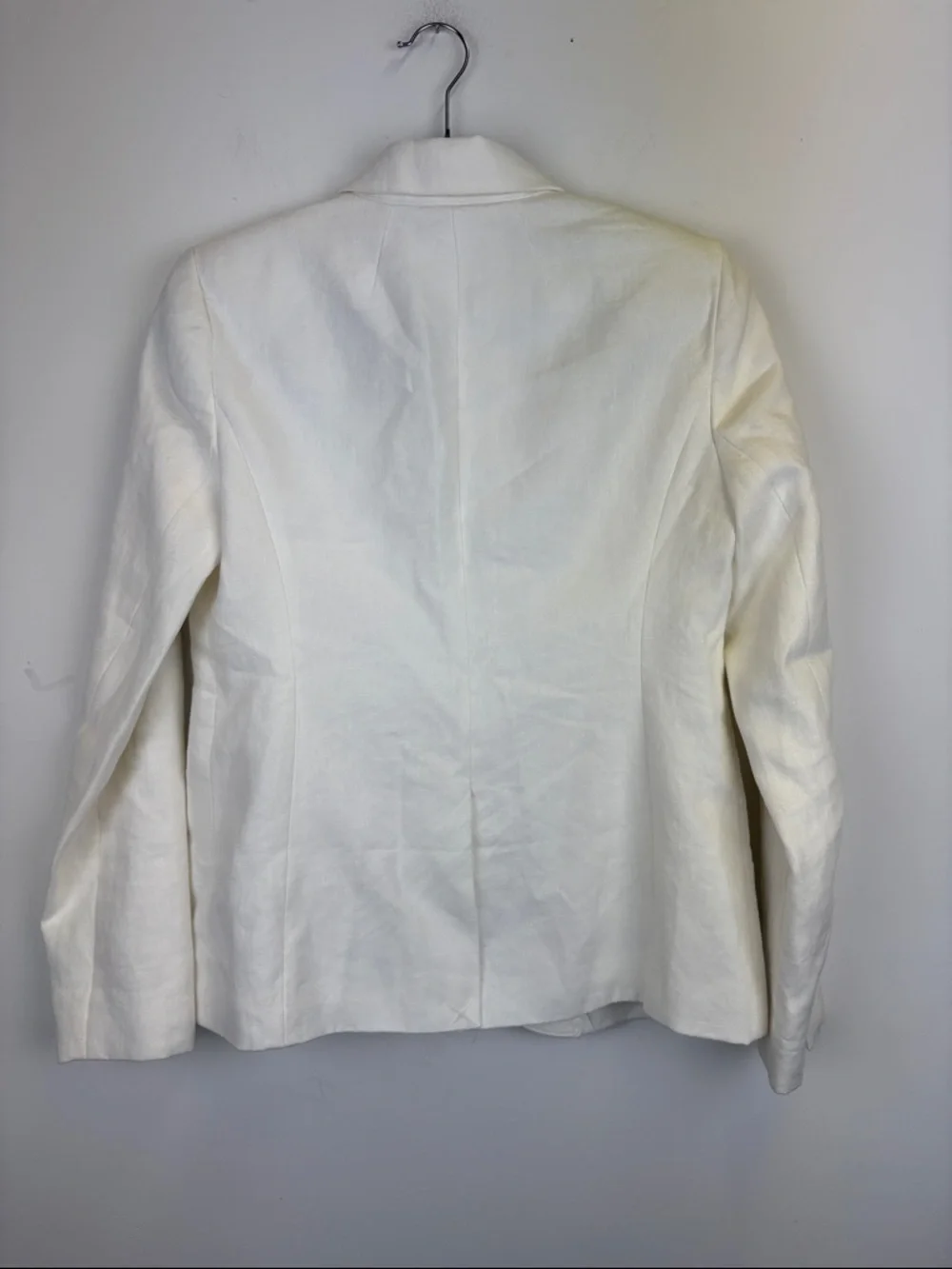 J. Crew Campbell Blazer White Linen Nautical Jacket Women's size 2